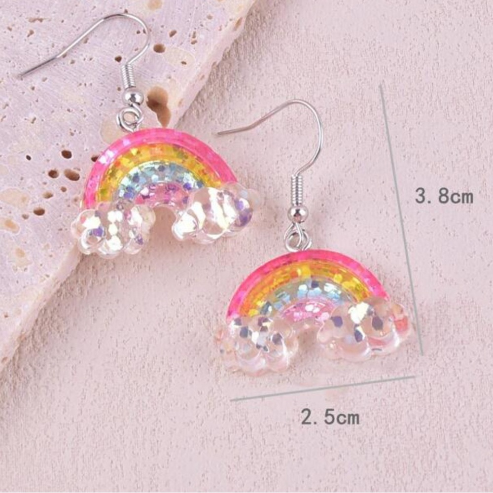 🌈 Rainbow Earrings 🌈 - Picture 3 of 5